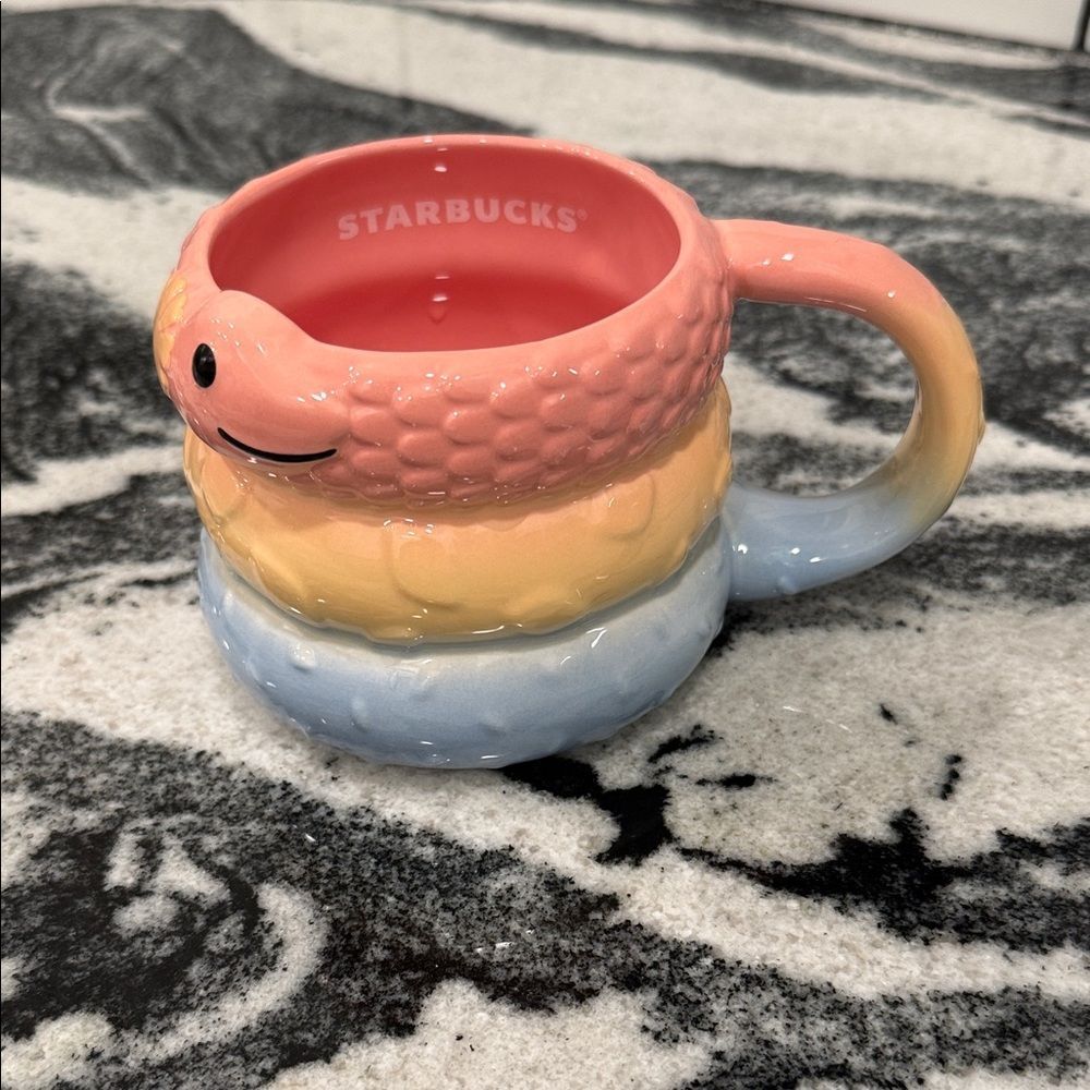Starbucks Year of the Snake Ceramic Mug (14 oz) 2025 Lunar New Year ombré snake